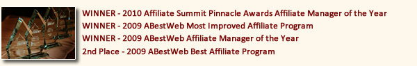 McWilliams Pinnacle Award Affiliate Manager of the Year