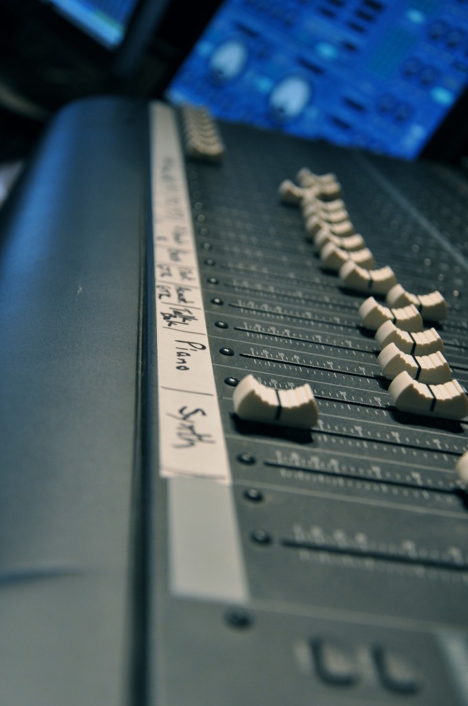 closeup of the sound board