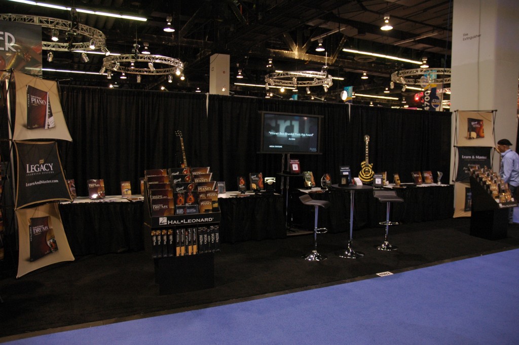 the learn and master booth at NAMM 2011
