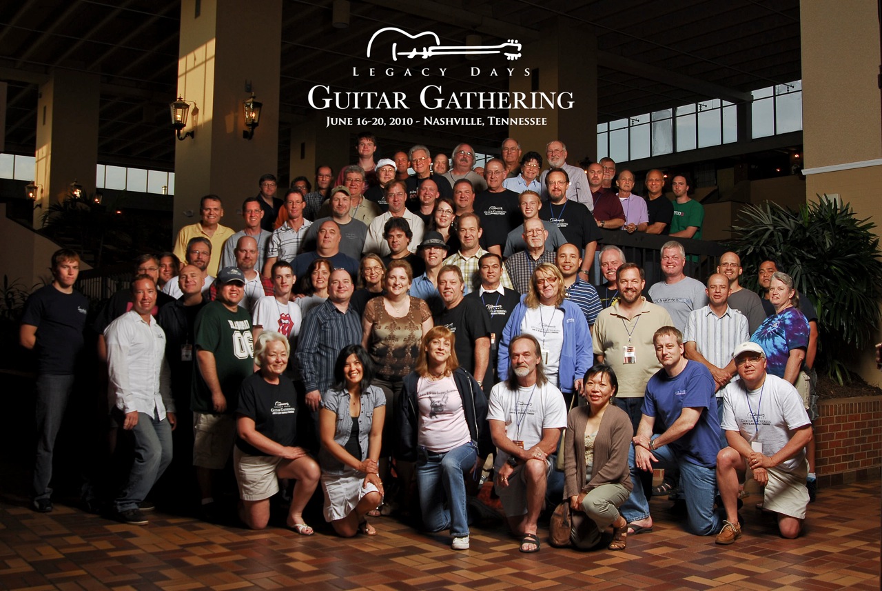 group photo at Guitar Gathering 2010