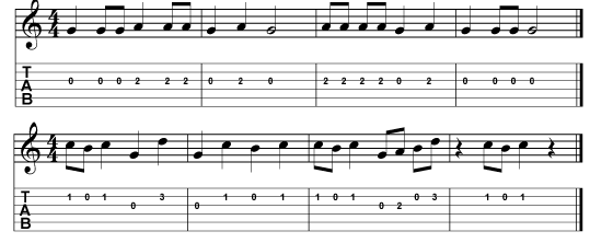 finger exercises for the third string