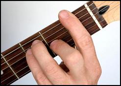 barre chords on a guitar