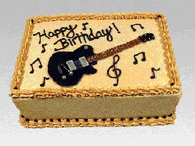 Guitar Birthday Cake on Guitar Birthday Cake