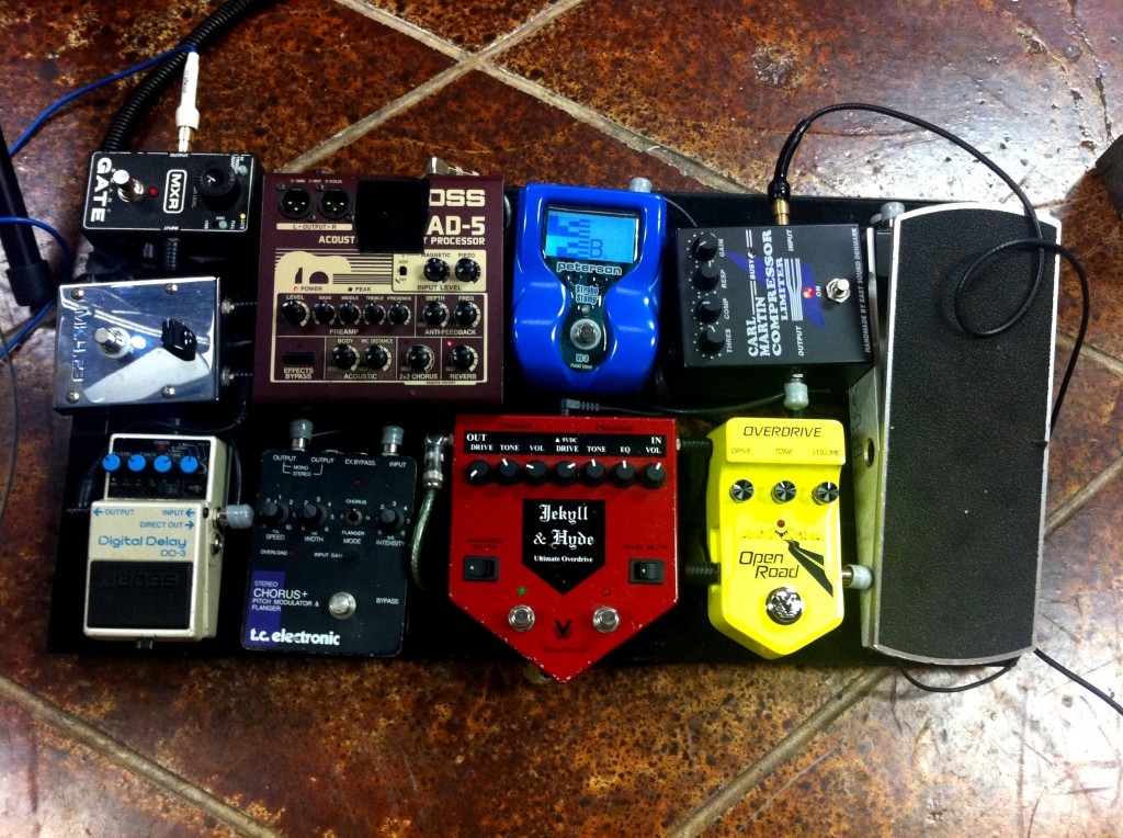 Steve Krenz's pedal board