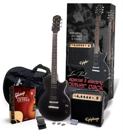 Epiphone's Special II Electric Player Pack and Gibson's Learn and Master Guitar (Expanded Edition) Bundle